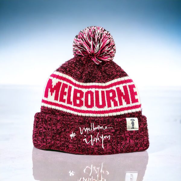 PINK MELBOURNE I LOVE YOU BEANIE