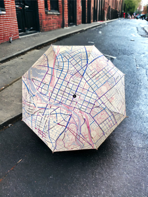 MAP OF MELBOURNE - COMPACT UMBRELLA