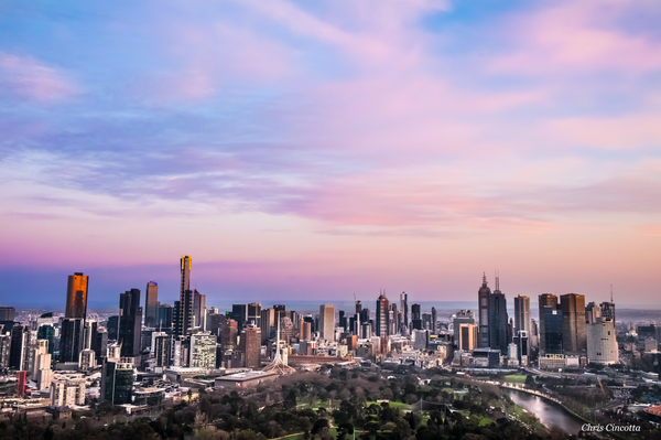 Melbourne Skyline - Print