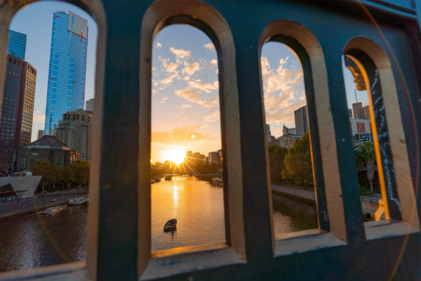 DAY 46 - SUNSET THROUGH THE ARCHES - PRINT