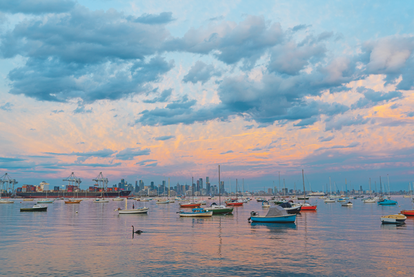 DAY 6 - SUNSET FROM WILLIAMSTOWN - PRINT