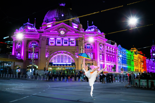 DAY 238 - THE RAINBOW BALLERINA - PRINT